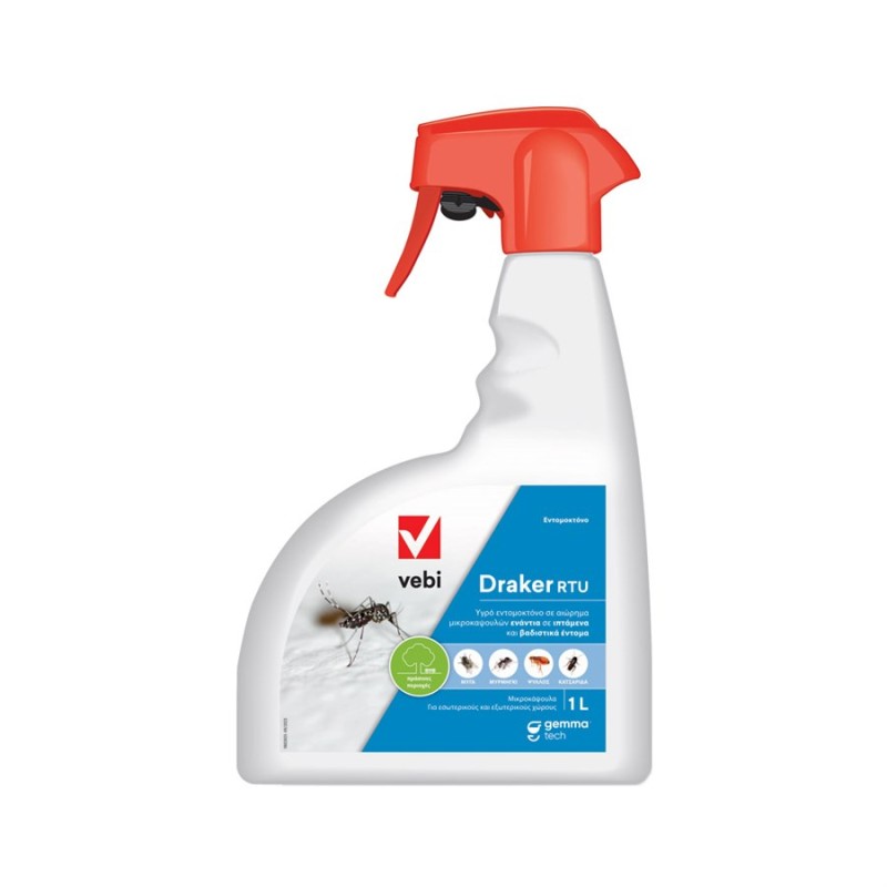 Draker RTU ετοιμόχρηστο εντομοκτόνο 1L