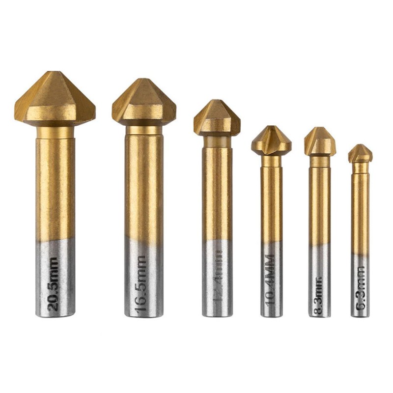 GRAPHITE Φρέζες μετάλλου 6.3-20.5 mm σετ 6τεμ 54T427