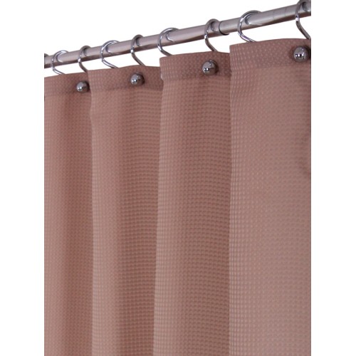 Υφασμάτινη Κουρτίνα Μπάνιου Casetti 180x180cm Μόκα CAS034