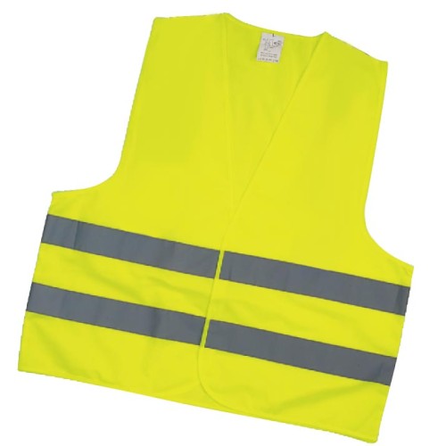 Inox Kiss Γιλέκο Αντανακλαστικό κίτρινο 120GSM, 100% Polyester SAF2101