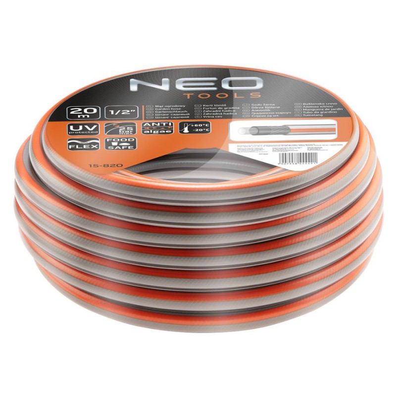 NEO TOOLS Λάστιχο ποτίσματος OPTIMA 1/2" 20m 15-820 NEO TOOLS Λάστιχο ποτίσματος OPTIMA 1/2" 20m 15-820