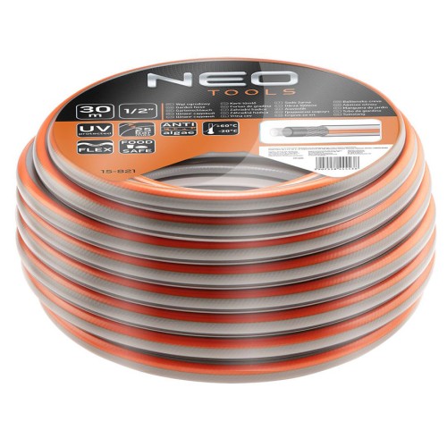 NEO TOOLS Λάστιχο ποτίσματος OPTIMA 1/2" 30m 15-821