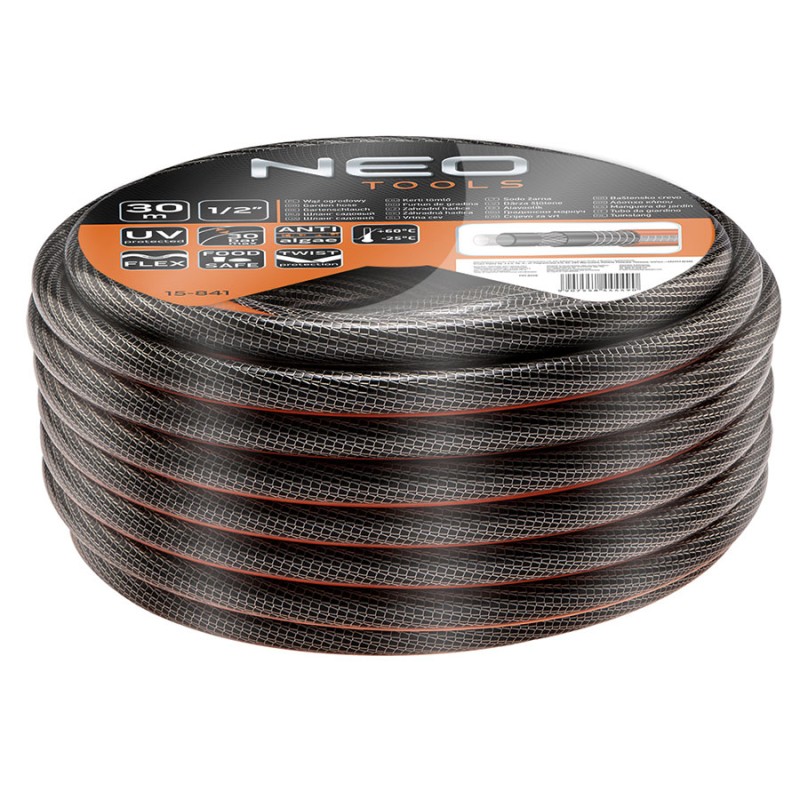 NEO TOOLS Λάστιχο ποτίσματος PROFESSIONAL 1/2" 30m 15-841 NEO TOOLS Λάστιχο ποτίσματος PROFESSIONAL 1/2" 30m 15-841