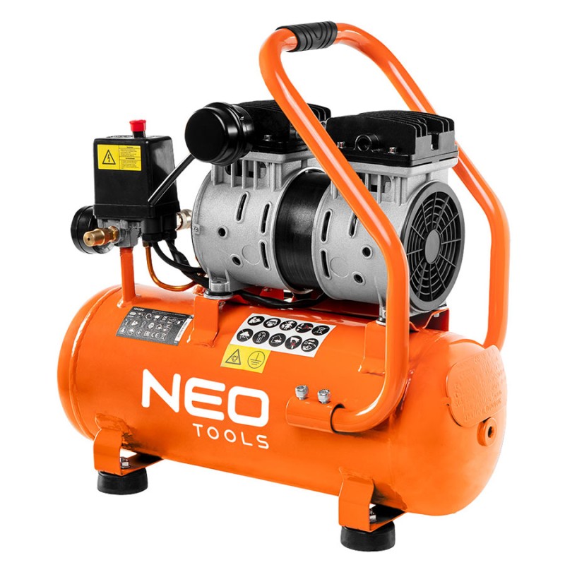 NEO TOOLS Αεροσυμπιεστής μειωμένου θορύβου 12lt/0.75Hp 12K020 NEO TOOLS Αεροσυμπιεστής μειωμένου θορύβου 12lt/0.75Hp 12K020