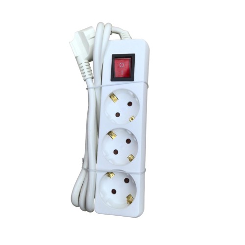 INOX KISS Πολύπριζο 3 θέσεων 1,5m BPOL3