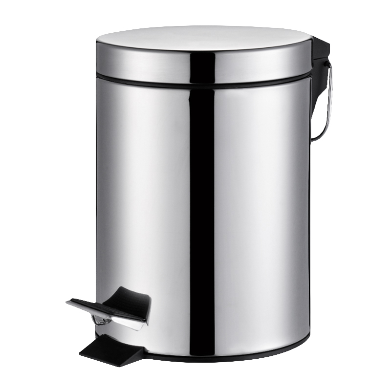 BORMANN BTW9016 Μεταλλικό Καλαθάκι Μπάνιου 5L,Χρώμιο,Φ20,5x28cm BORMANN BTW9016 Μεταλλικό Καλαθάκι Μπάνιου 5L,Χρώμιο,Φ20,5x28cm