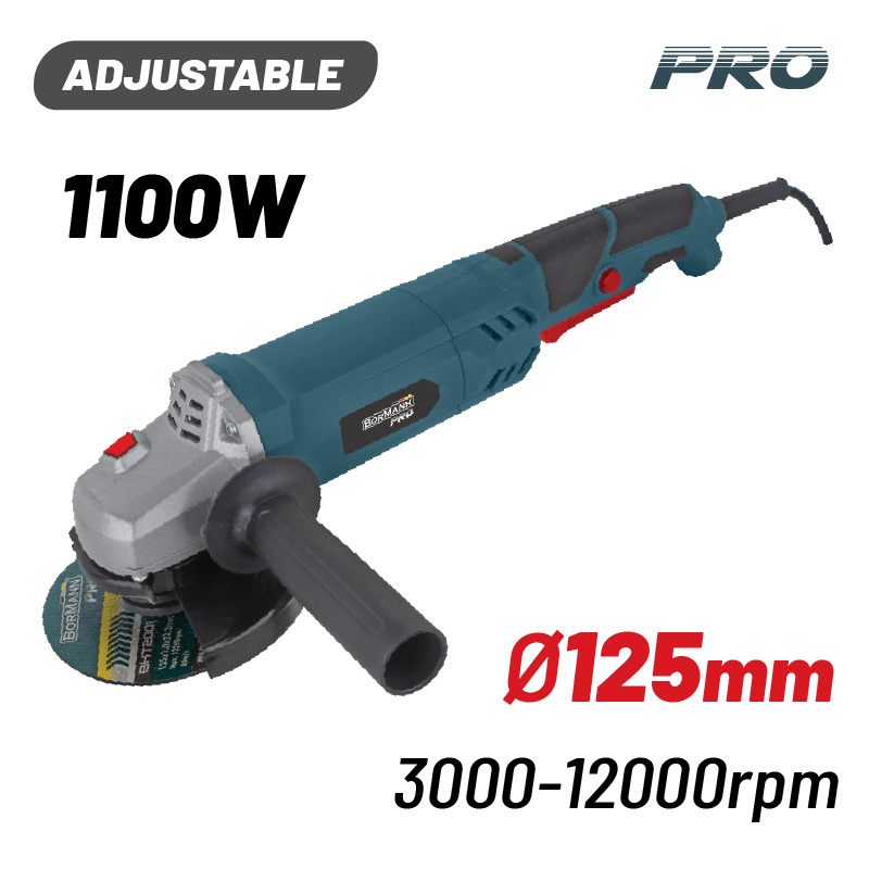 BORMANN Pro BAG1105 Τροχός Ρυθμιζόμενος 1100W,Φ125mm,3000-12000rpm BORMANN Pro BAG1105 Τροχός Ρυθμιζόμενος 1100W,Φ125mm,3000-12000rpm