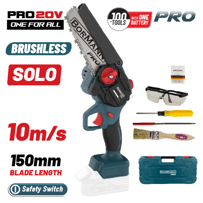 BORMANN Pro BBP3917C Κλαδευτικό Αλυσοπρίονο Μπαταρίας 20V,Brushless,Λάμα 15cm,1kg BORMANN Pro BBP3917C Κλαδευτικό Αλυσοπρίονο Μπαταρίας 20V,Brushless,Λάμα 15cm,1kg
