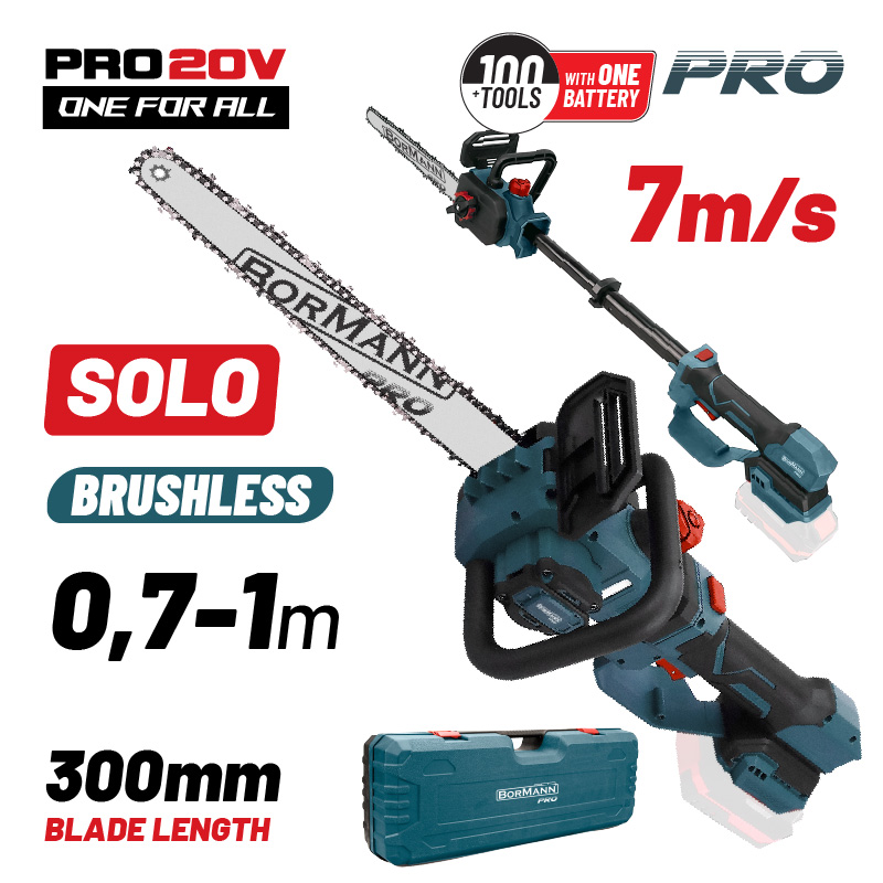 BORMANN Pro BBP3930 Κλαδευτικό Αλυσοπρίονο 20V Brushless,0.7-1m,30cm,1.9Kg,SOLO BORMANN Pro BBP3930 Κλαδευτικό Αλυσοπρίονο 20V Brushless,0.7-1m,30cm,1.9Kg,SOLO