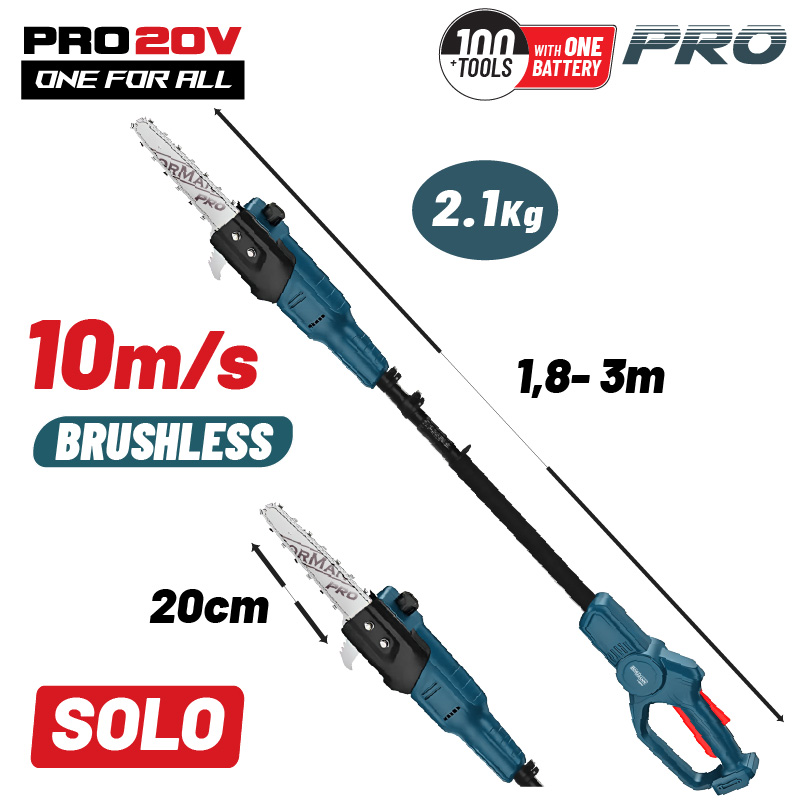 BORMANN Pro BBP4220 Τηλεσκοπικό Κονταροπρίονο Μπαταρίας 21V,Λάμα 20cm,Αυτόματη Λίπανση,Βαλίτσα,SOLO BORMANN Pro BBP4220 Τηλεσκοπικό Κονταροπρίονο Μπαταρίας 21V,Λάμα 20cm,Αυτόματη Λίπανση,Βαλίτσα,SOLO