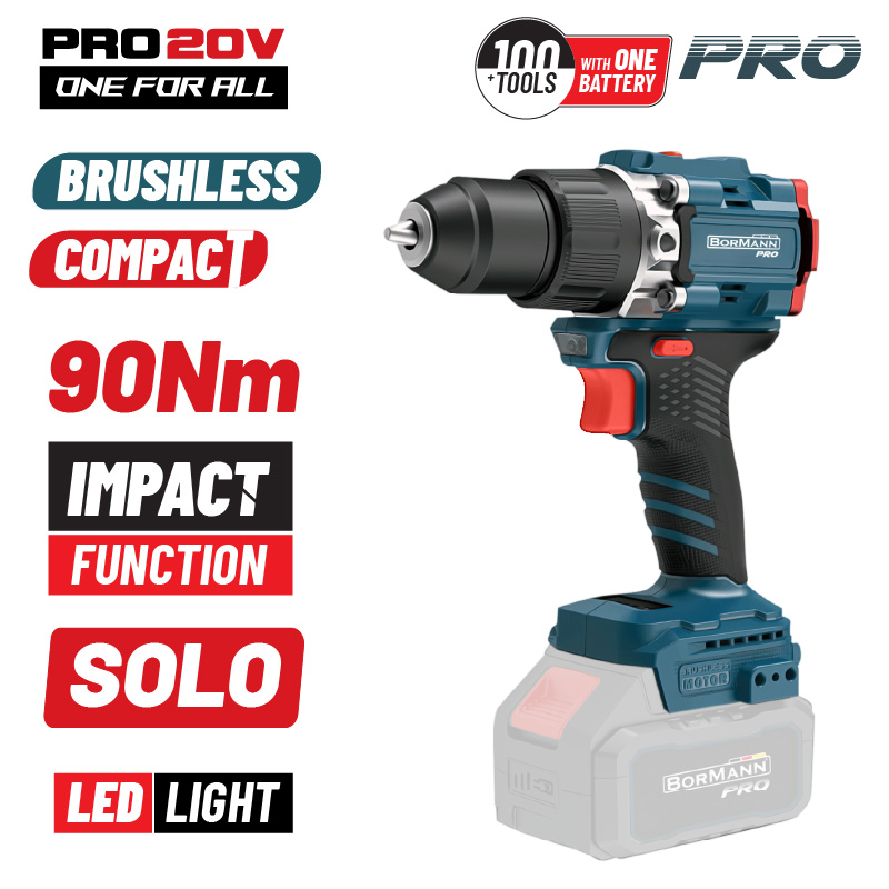 BORMANN Pro BBP5325 Δραπαν/βιδο Κρουστικό,Compact,Brushless Μπαταρίας 20V,Li-Ion,90Nm με 2 Ταχύτητες BORMANN Pro BBP5325 Δραπαν/βιδο Κρουστικό,Compact,Brushless Μπαταρίας 20V,Li-Ion,90Nm με 2 Ταχύτητες