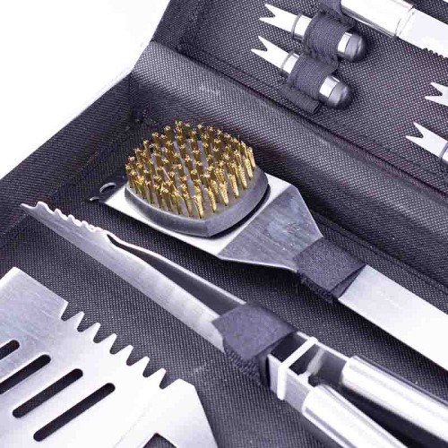 BORMANN Elite BBQ1015 Εργαλεία BBQ Σετ 16τμχ Inox Βαλίτσα