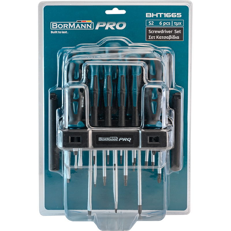 BORMANN Pro BHT1665 Σετ 20τεμ Κατσαβίδια (7xSL, 5xPH, 4xTorx & 4xPrecision),S2 BORMANN Pro BHT1665 Σετ 20τεμ Κατσαβίδια (7xSL, 5xPH, 4xTorx & 4xPrecision),S2