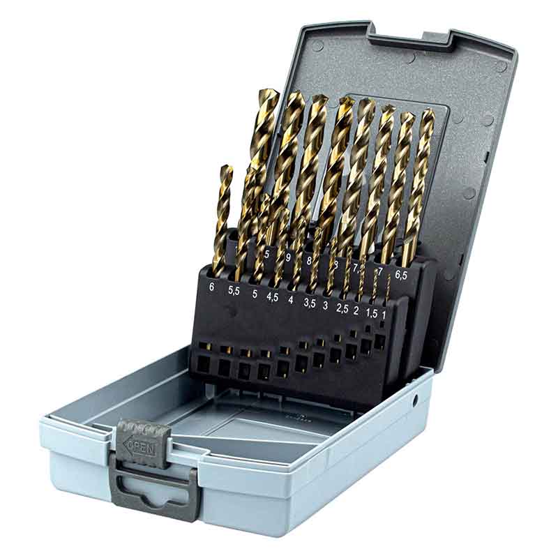 BORMANN Pro BHT1400 Σετ Τρυπάνια HSS-CO,19τεμ,1-10mm