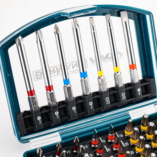 BORMANN Pro BHT1610 Σετ Μύτες & Αντάπτορας,ΑτσάλιS2, 56τεμ