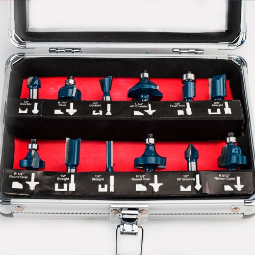 BORMANN Pro BHT1620 Σετ Φρέζες Ρούτερ 8mm,12τεμ