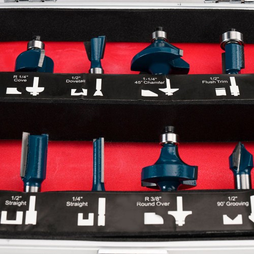 BORMANN Pro BHT1620 Σετ Φρέζες Ρούτερ 8mm,12τεμ