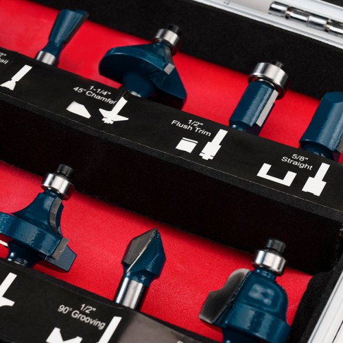 BORMANN Pro BHT1620 Σετ Φρέζες Ρούτερ 8mm,12τεμ