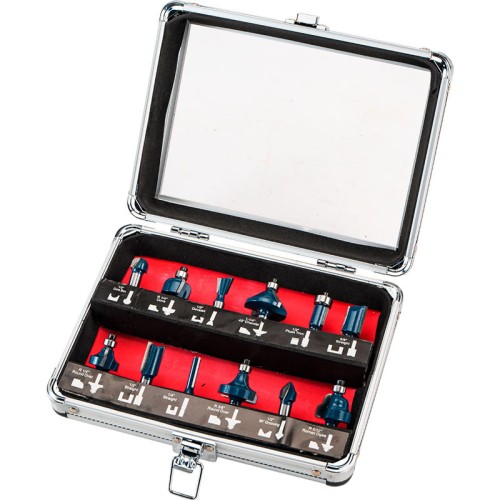 BORMANN Pro BHT1620 Σετ Φρέζες Ρούτερ 8mm,12τεμ