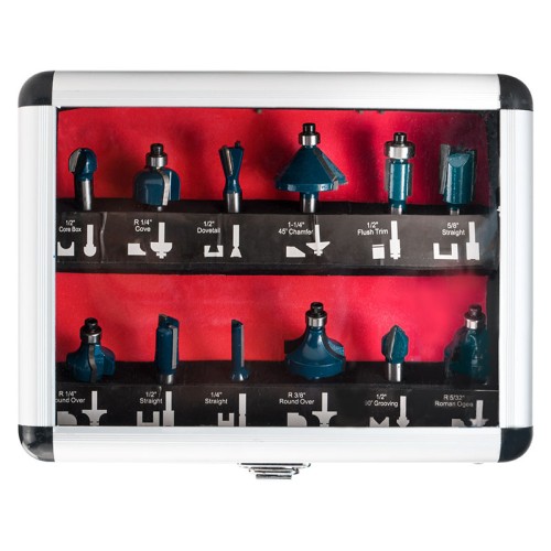 BORMANN Pro BHT1620 Σετ Φρέζες Ρούτερ 8mm,12τεμ