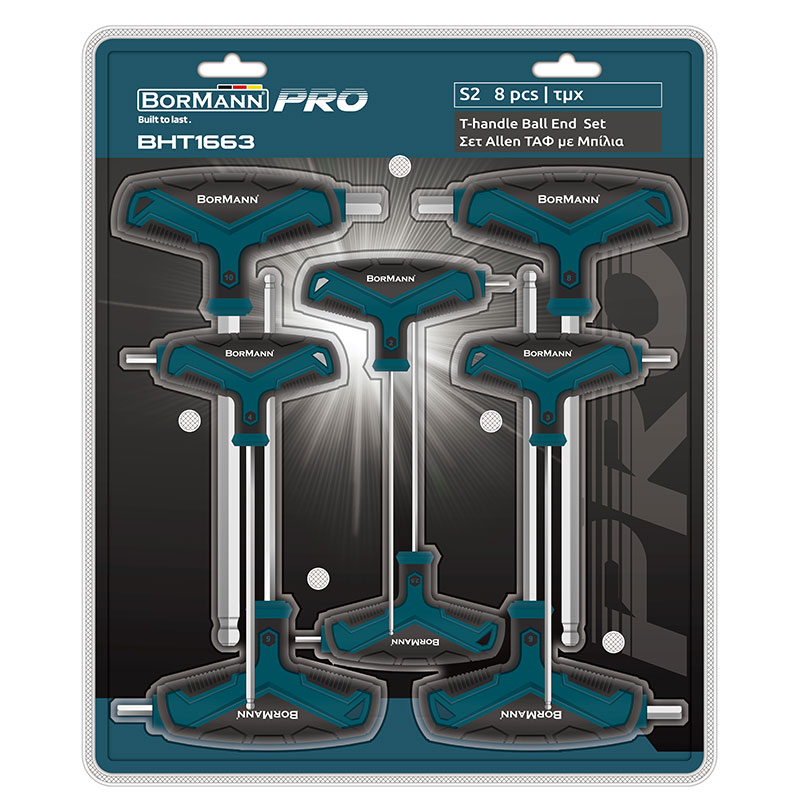 BORMANN Pro BHT1663 Σετ 8Τμχ Allen Ταφ Με Μπίλια