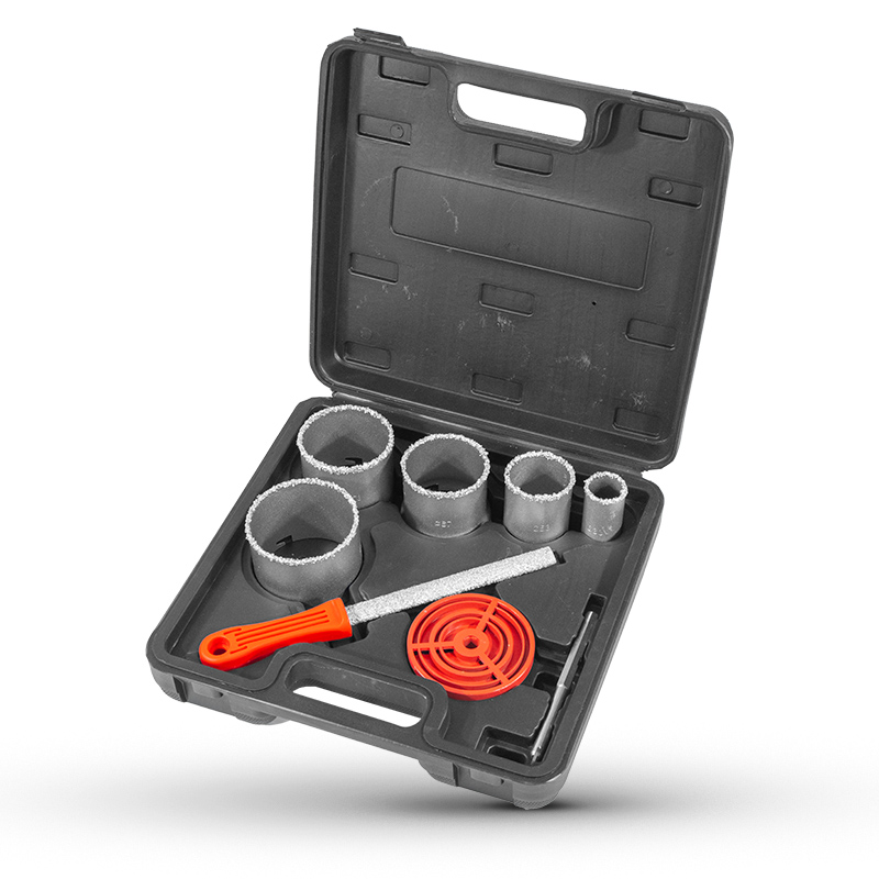 BORMANN Pro BHT4580 Σετ Ποτηροτρύπανα Δομικών Υλικών Καρβιδίου, 8τεμ, 33-83mm