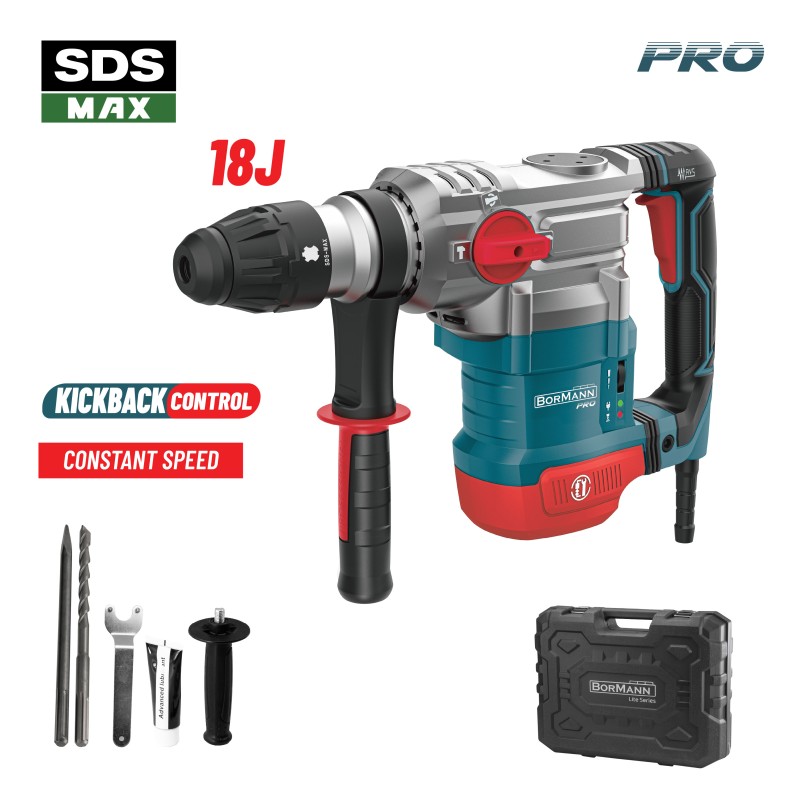 BORMANN BPH7620 Σκαπτικό Περιστροφικό Πιστολέτο 1600W,SDS-MAX,18J