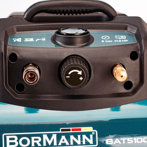 BORMANN Pro BAT5100 Αεροσυμπιεστής Oil-Less 1.5Hp/6Lt BORMANN Pro BAT5100 Αεροσυμπιεστής Oil-Less 1.5Hp/6Lt