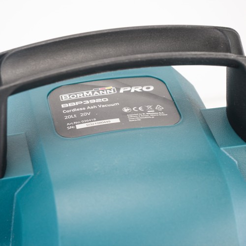 BORMANN Pro BBP3920 Σκούπα Στάχτης Μπαταρίας, 20V 20L, SOLO