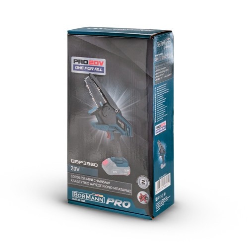 Bormann Pro BBP3980 Κλαδευτικό Αλυσοπρίονο Μπαταρίας 20V, Li-Ion
