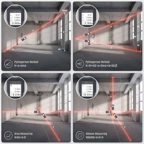 BORMANN Pro BDM7100 Μετρητής Απόστασης, 2 Δεσμών Laser 100/200m