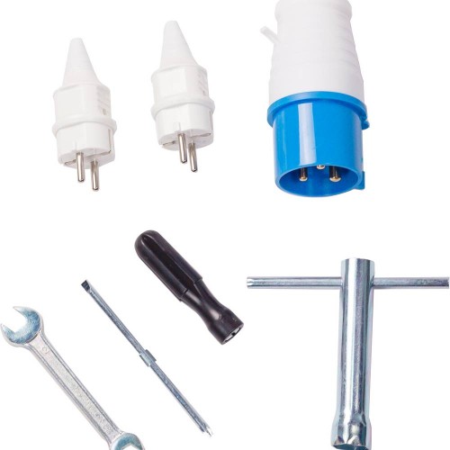 BORMANN Pro BGB6000 Γεννήτρια Βενζίνης 5000W,7kVA,420cc,75dB,AVR,Μίζα,Μπαταρία,Τροχοί