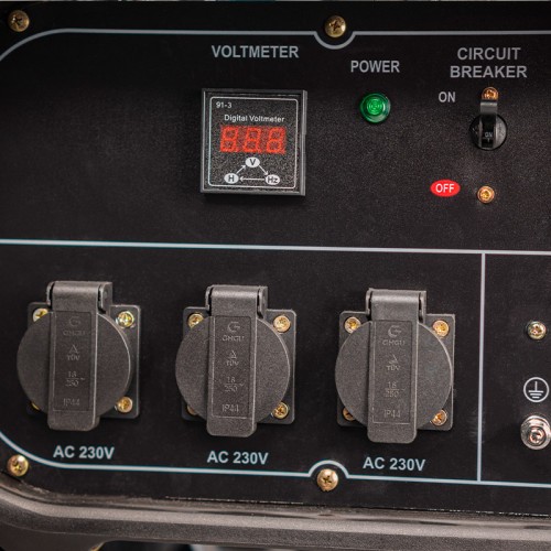 BORMANN Pro BGB9000 Γεννήτρια Πετρελαίου 4500W,6kVA,420cc,82dB,AVR,Μίζα,Μπαταρία,Τροχοί