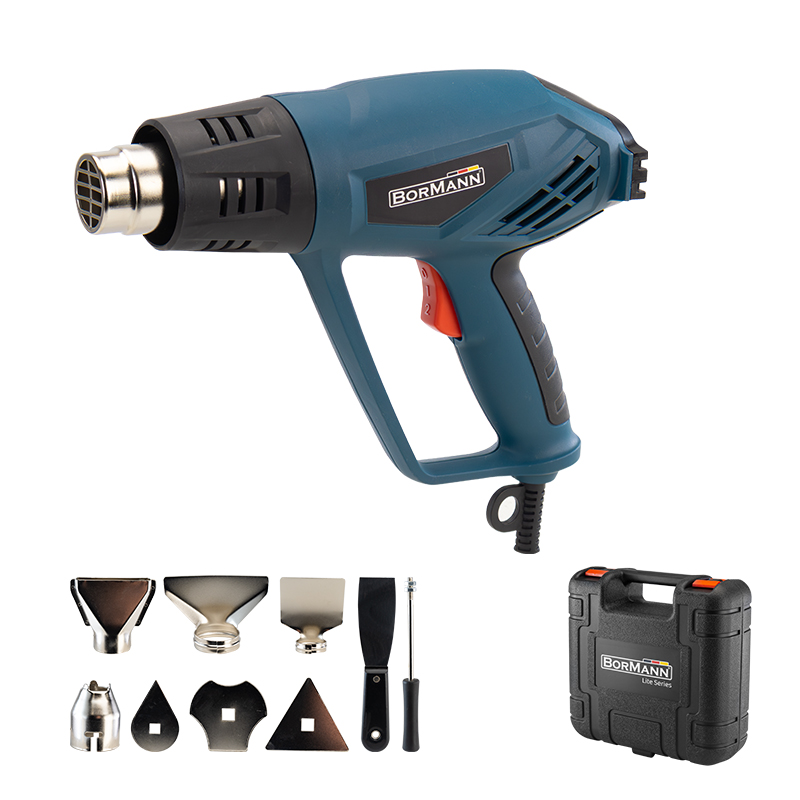 BORMANN BHG2200 Πιστόλι Θερμού Αέρα 2000W Και Αξεσουάρ σε Βαλίτσα BORMANN BHG2200 Πιστόλι Θερμού Αέρα 2000W Και Αξεσουάρ σε Βαλίτσα