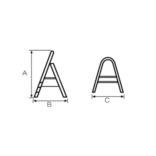 BORMANN BHL6004 Σκαλοκάθισμα 4 Σκαλιά