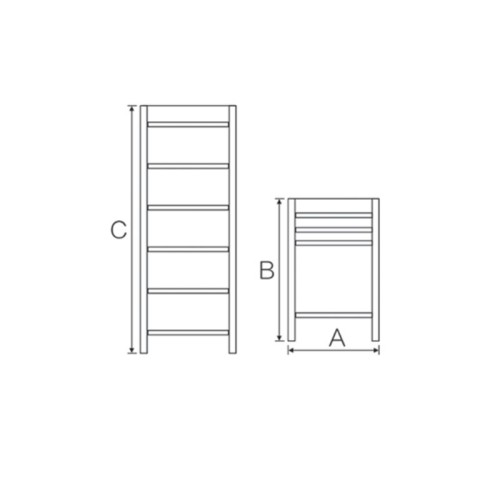 BORMANN BHL7020 Σκάλα Τηλεσκοπική Αλουμινίου 12 Σκαλιά