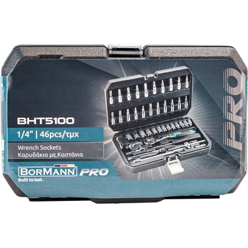 BORMANN Pro BHT5100 Καρυδάκια 1/4'' 46τεμ