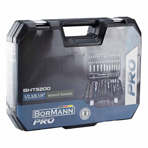 BORMANN Pro BHT5200 Καρυδάκια 1/2'', 1/4'' & 3/8'' Με Καστάνια 171τεμ