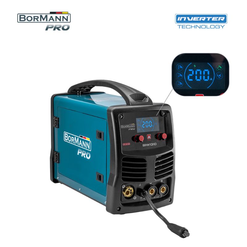 BORMANN Pro BIW1310 Ηλεκτροκόλληση MIG/MMA 200A,Gas/Νο Gas,1/3/5Kg (0,6-1mm) BORMANN Pro BIW1310 Ηλεκτροκόλληση MIG/MMA 200A,Gas/Νο Gas,1/3/5Kg (0,6-1mm)