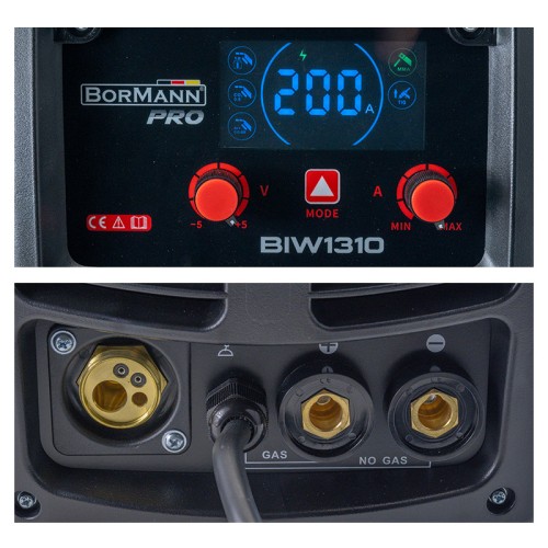 BORMANN Pro BIW1310 Ηλεκτροκόλληση MIG/MMA 200A,Gas/Νο Gas,1/3/5Kg (0,6-1mm) BORMANN Pro BIW1310 Ηλεκτροκόλληση MIG/MMA 200A,Gas/Νο Gas,1/3/5Kg (0,6-1mm)