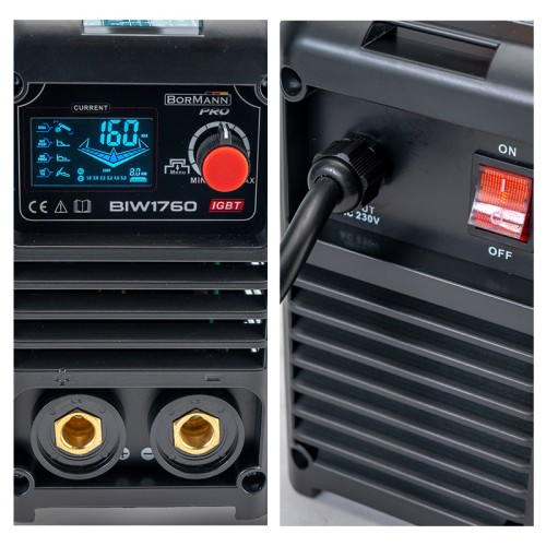 BORMANN Pro BIW1760 Ηλεκτροκόλληση Inverter,Synergic,Απόδοση 160Α/60%,Μεγ.Ηλεκτρόδιο 4mm BORMANN Pro BIW1760 Ηλεκτροκόλληση Inverter,Synergic,Απόδοση 160Α/60%,Μεγ.Ηλεκτρόδιο 4mm