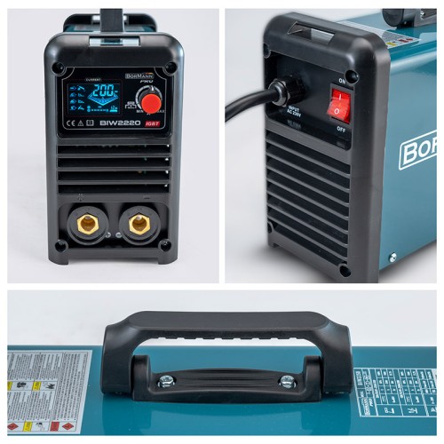BORMANN Pro BIW2220 Ηλεκτροκόλληση Inverter, Synergic,Απόδοση 200Α/60%,Μεγ.Ηλεκτρόδιο 4mm BORMANN Pro BIW2220 Ηλεκτροκόλληση Inverter, Synergic,Απόδοση 200Α/60%,Μεγ.Ηλεκτρόδιο 4mm