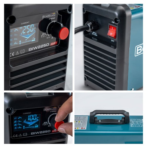 BORMANN Pro BIW2250 Ηλεκτροκόλληση Inverter,Synergic,Απόδοση 250Α/60%,Μεγ.Ηλεκτρόδιο 5mm BORMANN Pro BIW2250 Ηλεκτροκόλληση Inverter,Synergic,Απόδοση 250Α/60%,Μεγ.Ηλεκτρόδιο 5mm