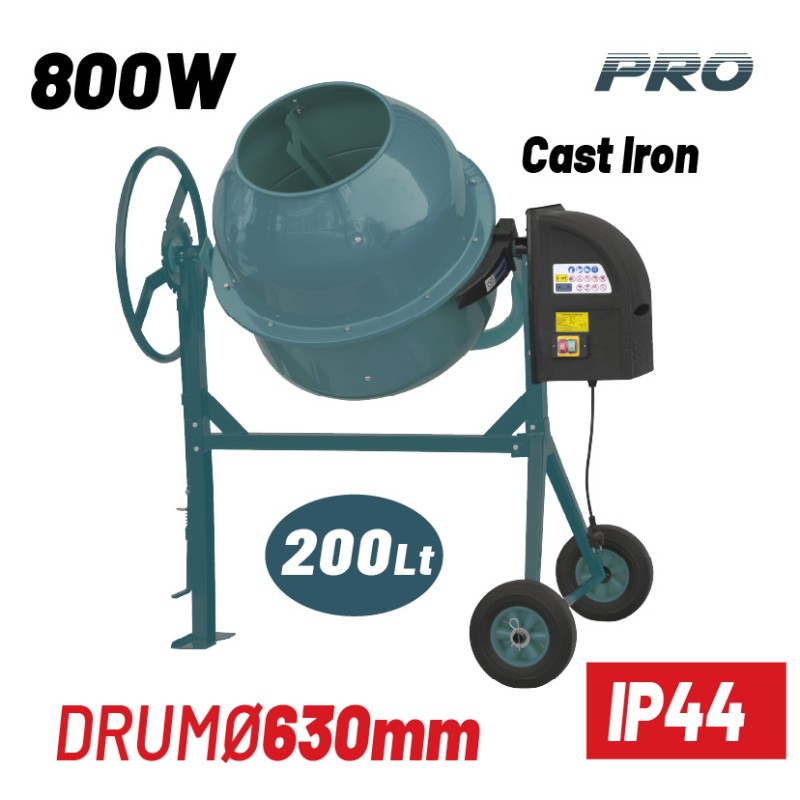 BORMANN Pro BMX2010 Μπετονιέρα Ηλεκτρική, 200Lt, 800W BORMANN Pro BMX2010 Μπετονιέρα Ηλεκτρική, 200Lt, 800W