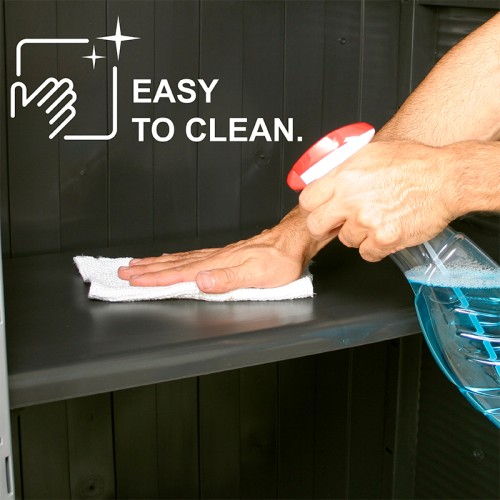 BORMANN BPC7000 Ντουλάπα Πλαστική με 4 Ράφια & Χώρισμα Μ68xΠ38xΥ171cm BORMANN BPC7000 Ντουλάπα Πλαστική με 4 Ράφια & Χώρισμα Μ68xΠ38xΥ171cm