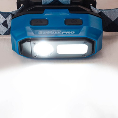 BORMANN Pro BPR6065 Φακός Κεφάλης Επαναφορτιζόμενος Διπλής Λειτουργίας 800Lm
