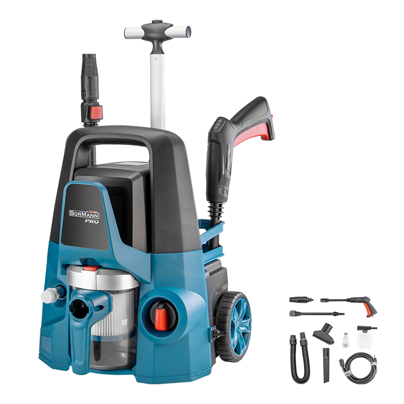 BORMANN Pro BPW3130 Πλυστικό Υψηλής Πίεσης 1600W,130Bar,480Lt Και Σκούπα Υγρών Στερεών 800W BORMANN Pro BPW3130 Πλυστικό Υψηλής Πίεσης 1600W,130Bar,480Lt Και Σκούπα Υγρών Στερεών 800W