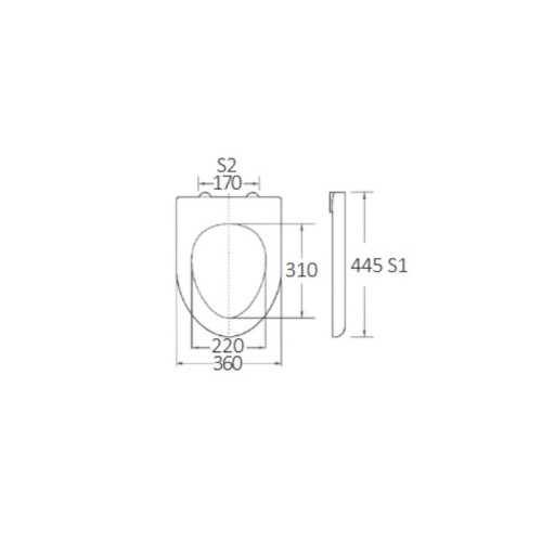 BORMANN BTW1070 Κάλυμμα Λεκάνης Aries Soft Close 2280gr, Duroplast 445x360mm BORMANN BTW1070 Κάλυμμα Λεκάνης Aries Soft Close 2280gr, Duroplast 445x360mm