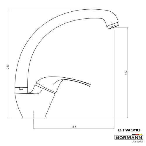 BORMANN BTW3110 Μπαταρία Κουζίνας Supreme 35mm,Αναμεικτική 520g BORMANN BTW3110 Μπαταρία Κουζίνας Supreme 35mm,Αναμεικτική 520g