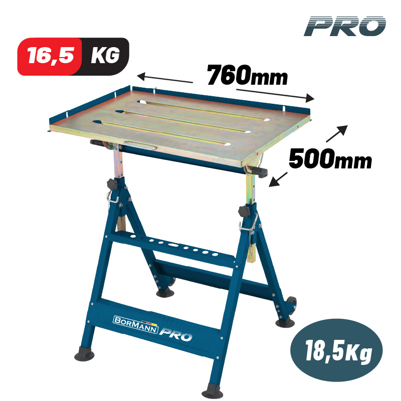 BORMANN Pro BWR4100 Τραπέζι Συγκόλλησης 760x500mm , 18,5Kg , Φορητό BORMANN Pro BWR4100 Τραπέζι Συγκόλλησης 760x500mm , 18,5Kg , Φορητό